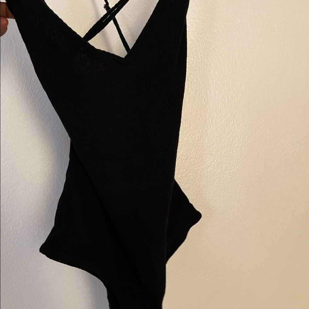 Black Stretchy Bodysuit sz Small
